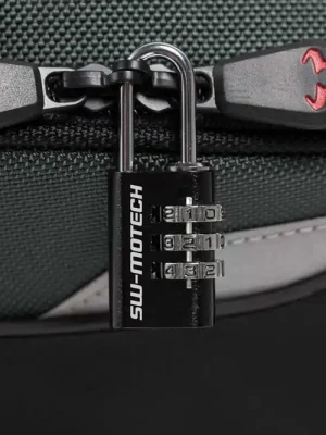 SW-Motech Motorradtaschen-Schloss Schwarz. Mit Zahlencode. Ausverkauf