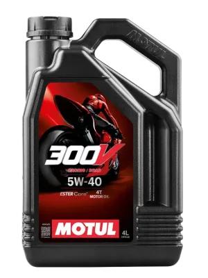 Motul 300V Motoröl 4-Takt Factory Line Road Racing 5W-40 100% synthetik 4L Kanister Knallerangebot