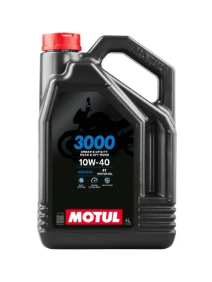 Motul 3000 Motoröl 4-Takt 10W-40 Mineral 4L Kanister Zertifiziert