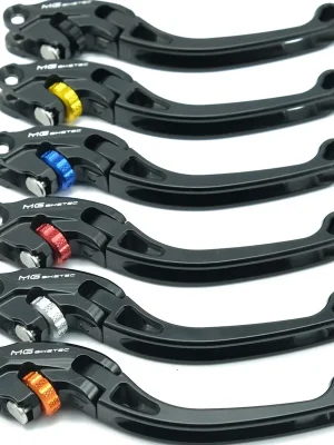 MG Biketec ClubSport Bremshebel Einzeln kurz klappbar mit ABE - D - A - CH passend für Aprilia Dorsoduro SMV 750 - Modelle (2008-2016) Markenware