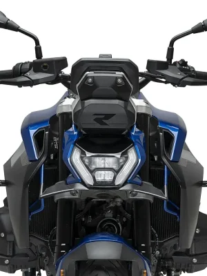 Neue Ware PUIG Downforce Naked Front Spoiler mit ABE carbon-look passend für BMW R 1300 R Azul Snapper Rocks - Modelle (2025-2026)