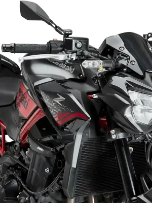 PUIG D12 Spoiler mit ABE schwarz passend für Kawasaki Z900 - Modelle (2020-2024) Bestseller