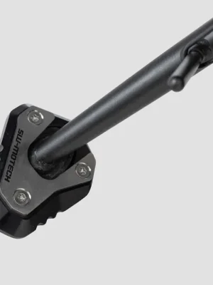 Schneller Versand SW-Motech Seitenständerfuß-Verbreiterung Schwarz/Silbern. Kawa Z900/Z1100-Modelle, Ninja H2 SX.