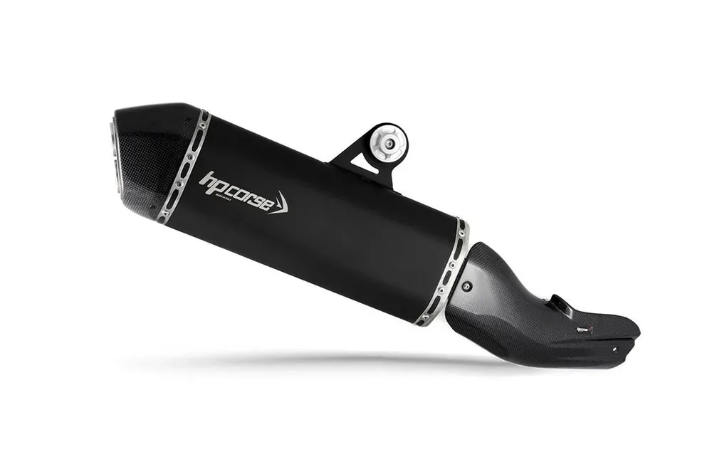 HPCorse SPS Carbon Endschalldämpfer mit E-Nummer Ceramic-Schwarz passend für BMW R 1250 GS / Adventure - Modelle (2018-2024) Online Kaufen