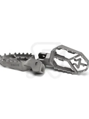 Super-Preis Akrapovic Adventure - Fußrasten SET ABE Titan FAHRER passend für BMW R 1150 GS - Modelle (1999-2004)