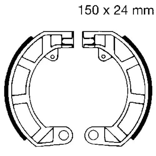 Bremsbacken ohne Feder EBC V904 (1 Satz) Sichere Zahlung