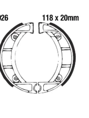 Rabatt Bremsbacken ohne Feder EBC 926 (1 Satz)