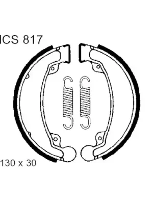Bremsbacken mit Feder TRW MCS817 (1 Satz) Highlight
