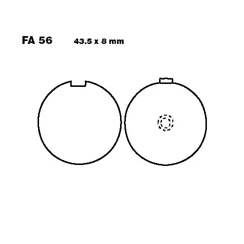 Begrenztes Angebot Bremsklotz Standard EBC FA056 (1 Satz)