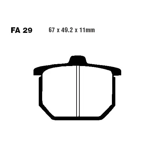 Versand Am Gleichen Tag Bremsklotz Standard EBC FA029 (1 Satz)