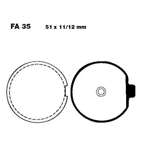 Bremsklotz Standard EBC FA035 (1 Satz) Online Kaufen