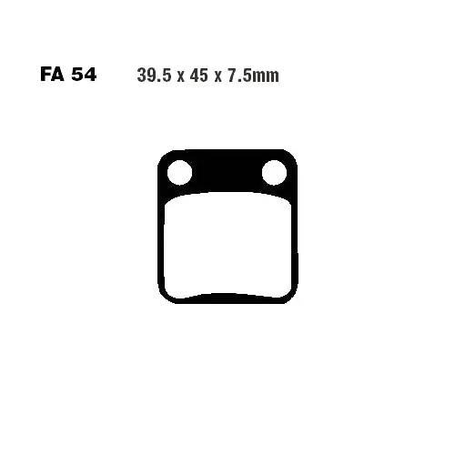 Jetzt Bestellen Bremsklotz Standard EBC FA054TT (1 Satz)