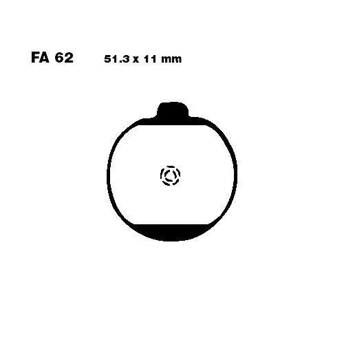 Bremsklotz Standard EBC FA062 (1 Satz) Versand Am Gleichen Tag