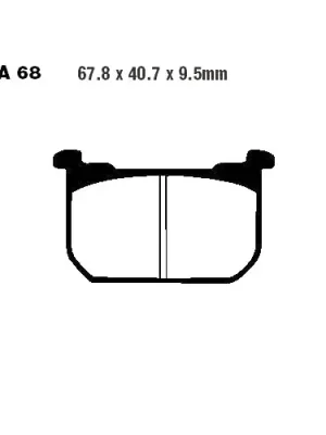 Super-Preis Bremsklotz Standard EBC FA068 (1 Satz)