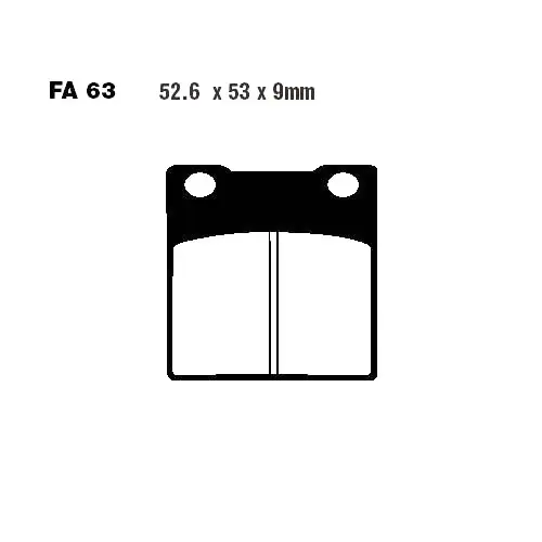Bremsklotz Standard EBC FA063 (1 Satz) Zertifiziert