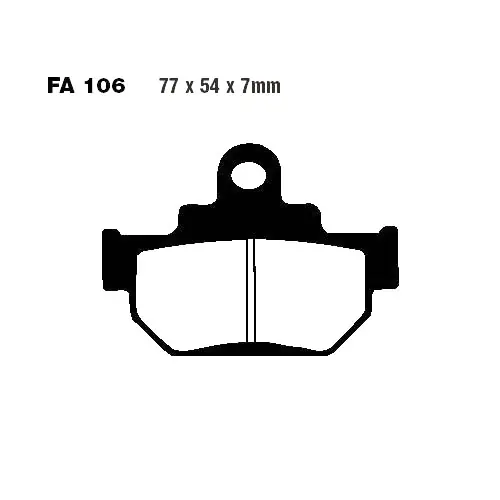 Bremsklotz Standard EBC FA106TT (1 Satz) Heißes Angebot