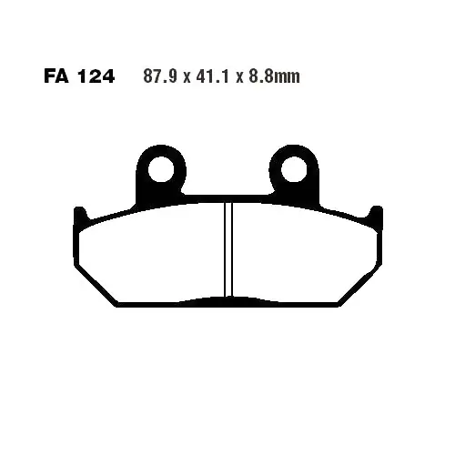 Letzte Chance Bremsklotz Sinter HH EBC FA124HH (1 Satz)