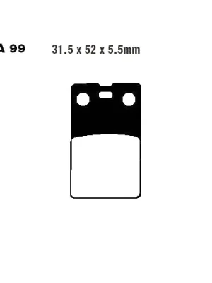 Sonderangebot Bremsklotz Standard EBC FA099 (1 Satz)