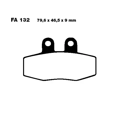 Bremsklotz Standard EBC FA132 (1 Satz) Top-Angebot