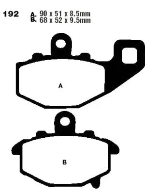 Schnäppchen Bremsklotz Standard EBC FA192 (1 Satz)