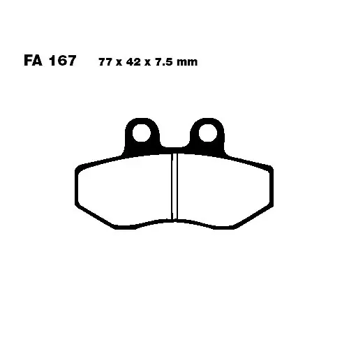Bremsklotz Standard EBC FA167 (1 Satz) Neu Im Sortiment