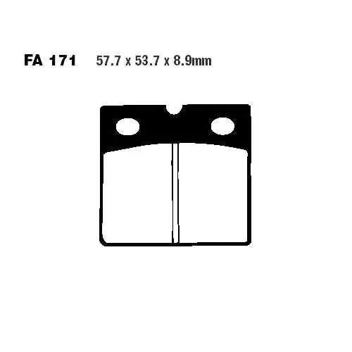Bremsklotz Sinter HH EBC FA171HH (1 Satz) Preiswert