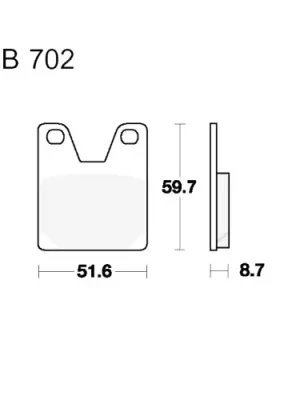 Preis Gesenkt Bremsklotz Sinter hinten TRW MCB702SH (1 Satz)