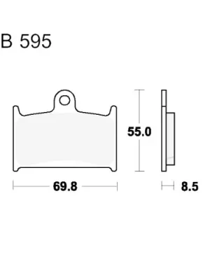 Finale Aktion Bremsklotz Carbon CRQ TRW MCB595CRQ (1 Satz)