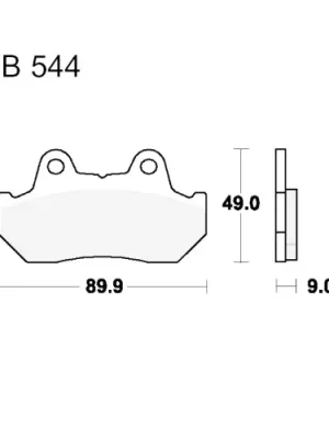 Rabatt Bremsklotz Standard TRW MCB544 (1 Satz)