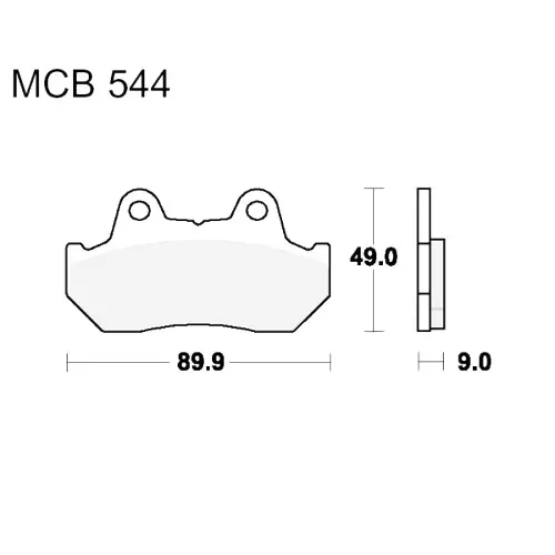 Rabatt Bremsklotz Standard TRW MCB544 (1 Satz)