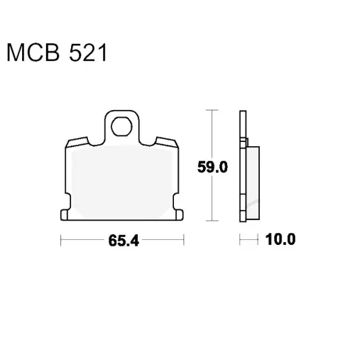 Jetzt Bestellen Bremsklotz Standard TRW MCB521 (1 Satz)