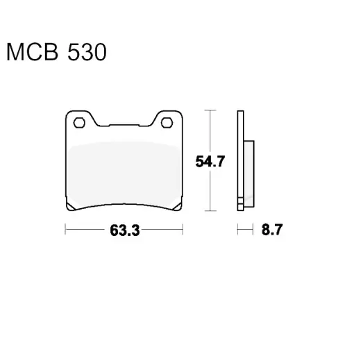 Expressversand Bremsklotz Sinter hinten TRW MCB530SH (1 Satz)