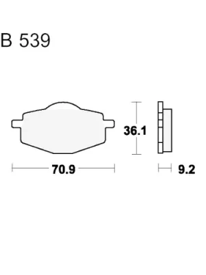 Angebot Bremsklotz Sinter SI TRW MCB539SI (1 Satz)