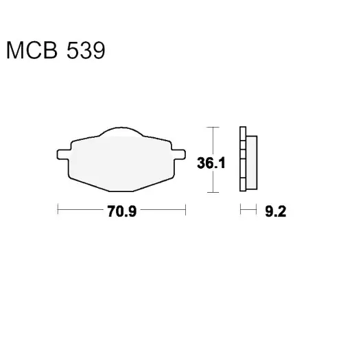 Angebot Bremsklotz Sinter SI TRW MCB539SI (1 Satz)