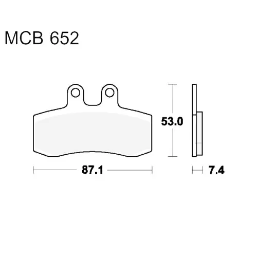 Top-Seller Bremsklotz Standard TRW MCB652 (1 Satz)