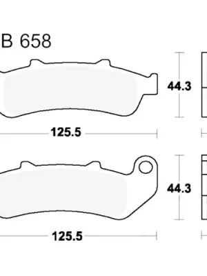 Rabatt Bremsklotz Standard TRW MCB658 (1 Satz)