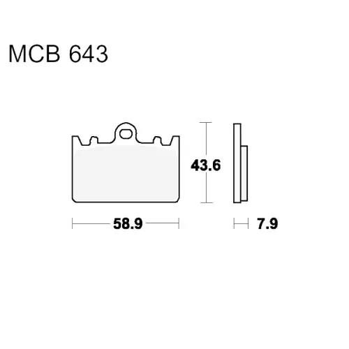 Bremsklotz Standard TRW MCB643 (1 Satz) Sofort Bestellen