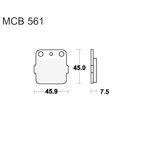 Bremsklotz Sinter SI TRW MCB561SI (1 Satz) Top-Preis