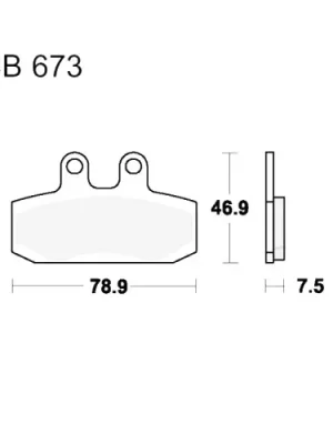 Super-Preis Bremsklotz Standard TRW MCB673 (1 Satz)