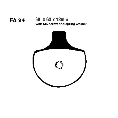 Neu Bremsklotz Sinter HH EBC FA094HH (1 Satz)