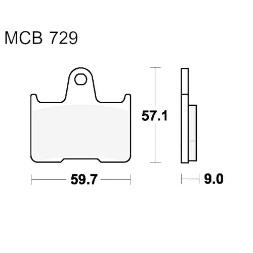 Bremsklotz Sinter hinten TRW MCB729SH (1 Satz) Angebot