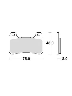 Begrenztes Angebot Bremsklotz Sinter vorne TRW MCB755SV (1 Satz)
