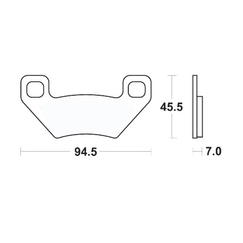 Bremsklotz Sinter SI TRW MCB773SI (1 Satz) Sonderangebot