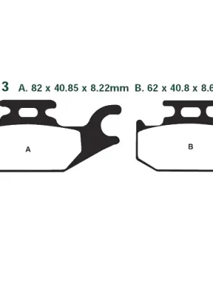 Abverkauf Bremsklotz Standard EBC FA413TT (1 Satz)