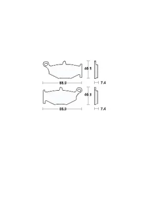 Bremsklotz Sinter hinten TRW MCB783SH (1 Satz) Beliebt