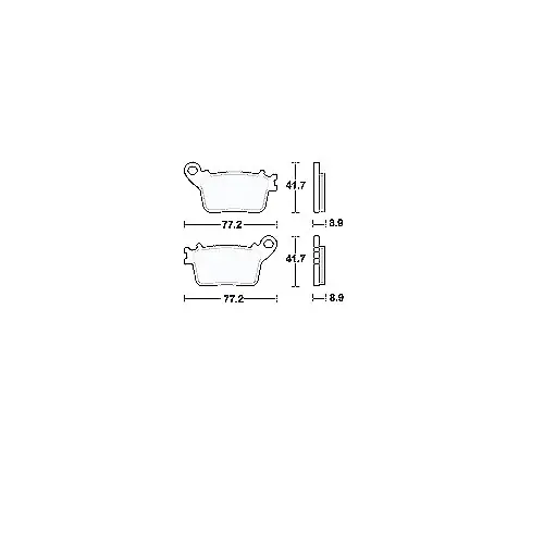 Begrenztes Angebot Bremsklotz Sinter hinten TRW MCB784SH (1 Satz)