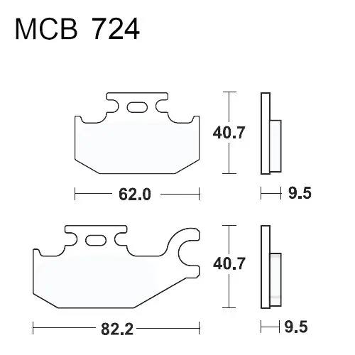 Abverkauf Bremsklotz Sinter SI TRW MCB724SI (1 Satz)