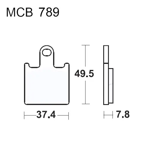 Versand Am Gleichen Tag Bremsklotz Carbon CRQ TRW MCB789CRQ (1 Satz)