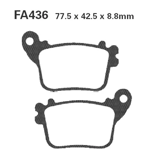 Bremsklotz Standard EBC FA436 (1 Satz) Letzte Chance