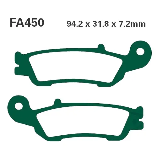 Nur Heute Bremsklotz Sinter R EBC FA450R (1 Satz)